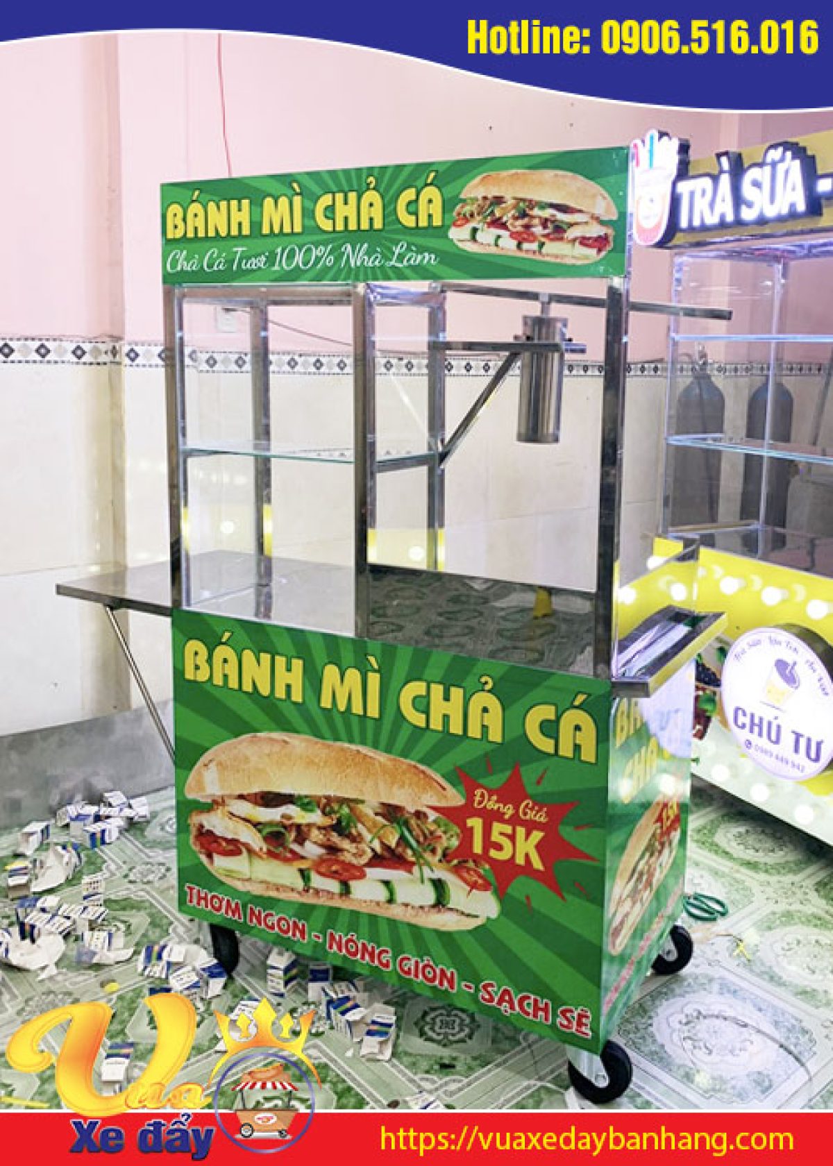 150 mẫu xe bánh mì, xe bán bánh mì rẻ đẹp chất lượng tốt nhất